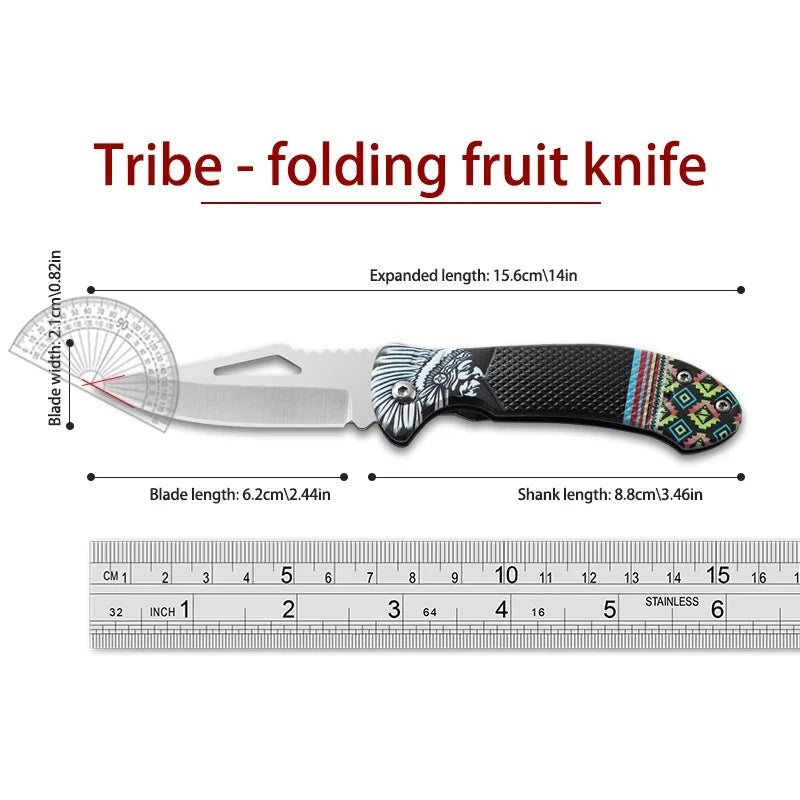 1Pcs Folding Knife Ideal for Eating Meat Cutting Fruit Roasting Sheep Made of Quality Stainless Steel Essential Kitchen Tool