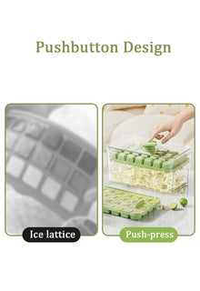 28/56 Grids Ice Cube Mold Press Ice Tray Bucket Multifunctional Ice Maker with One-touch To Release Portable Ice Box Ice Cube Tr