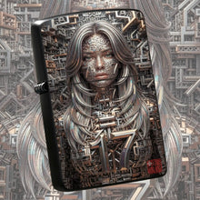 Futuristic Cyber Geometric Constructed Figure Lighter, Unique Artistic Design Trendy Item, Perfect For Lighting Incense Candles, Outdoor Trips And Various Daily Scenarios, Exquisite Portable High Aesthetic Practical Gift For