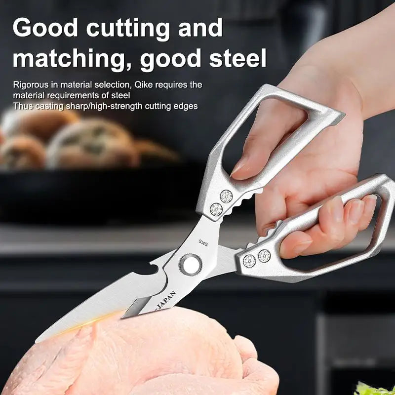 New Multi-functional Heavy-Duty Kitchen High-hardness High Sharp Scissors Stainless Steel Scissors For Cutting Chicken,Fish,Duck