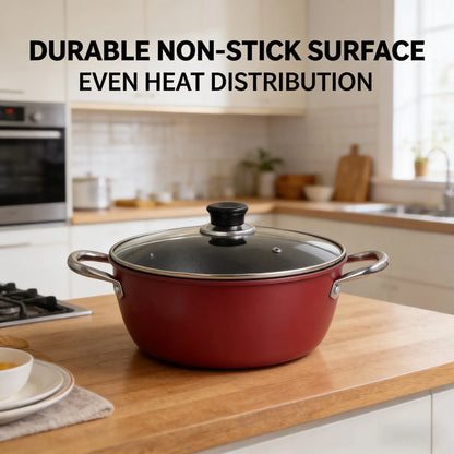 Soup pot non-stick household thickened double ear steamer stew pot dormitory cooking instant noodles cooking soup gas stove indu