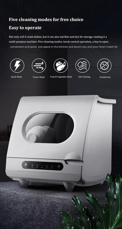 Customizable Smart Built-in Mini Dishwasher Fully Automatic 4 Sets Capacity Class Energy Efficient Easy Install for Household
