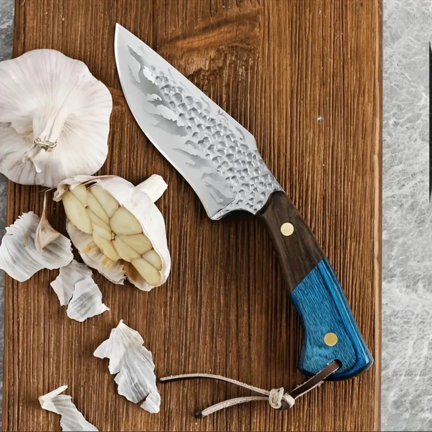 High quality stainless steel blade, ergonomic wooden handle, lightweight and durable - ideal for outdoor, home kitchen use and h