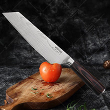 WXCOO Santoku Butcher Carving Knife Japanese Kitchen Knives High Carbon Steel Knife Set Fruit Bread Meat Cleaver Boning Knife