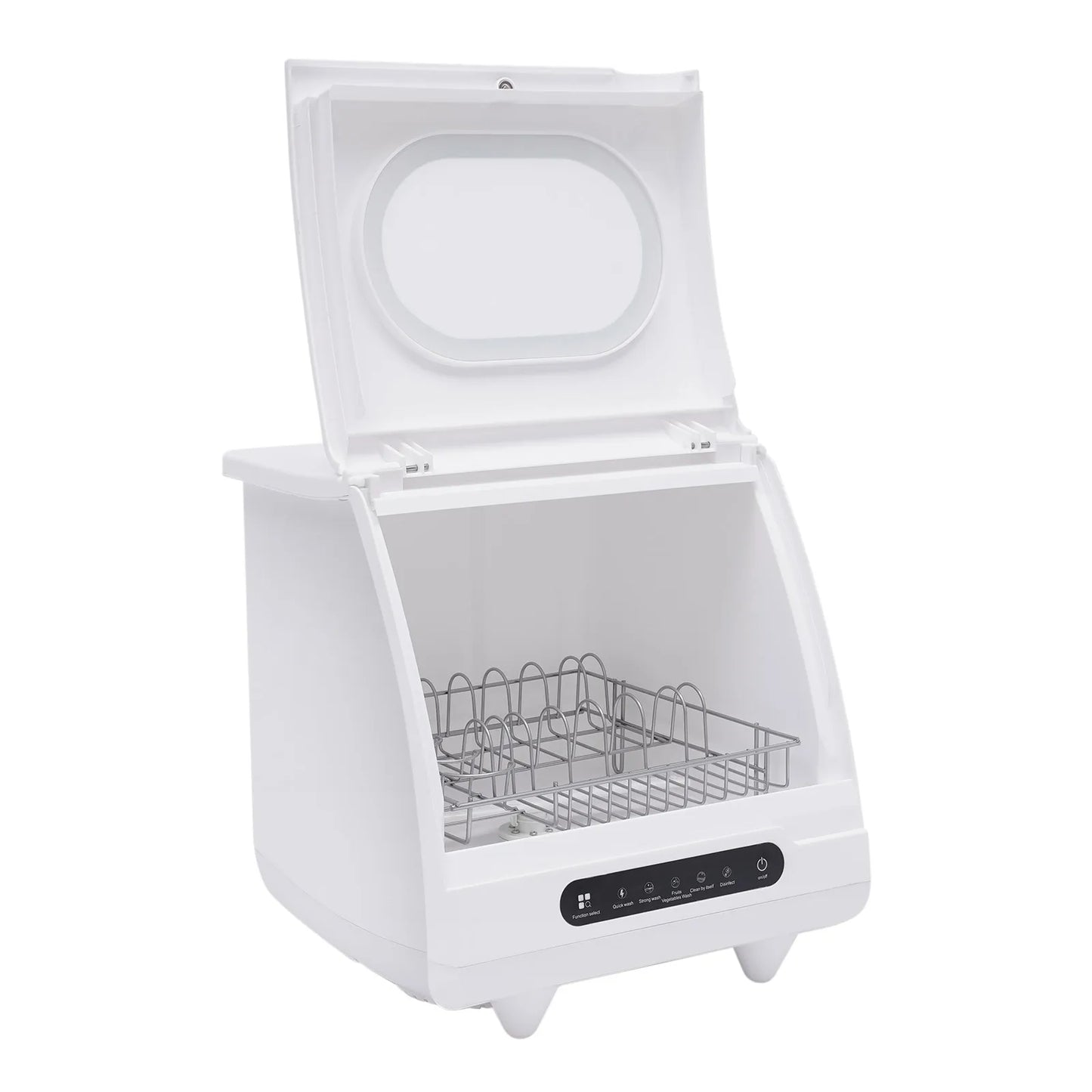 Portable Countertop Dishwasher Compact Dishwasher Mini Countertop Dishwasher 15.74*15.74*17.71in High-Temperature Water Twelve High-Performance Spray Jets Low Noise For Home Apartment Camper Rv