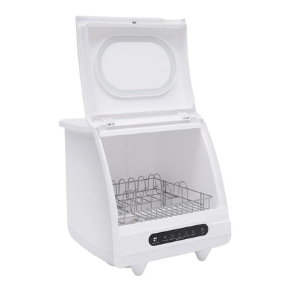 Portable Countertop Dishwasher Compact Dishwasher Mini Countertop Dishwasher 15.74*15.74*17.71in High-Temperature Water Twelve High-Performance Spray Jets Low Noise For Home Apartment Camper Rv