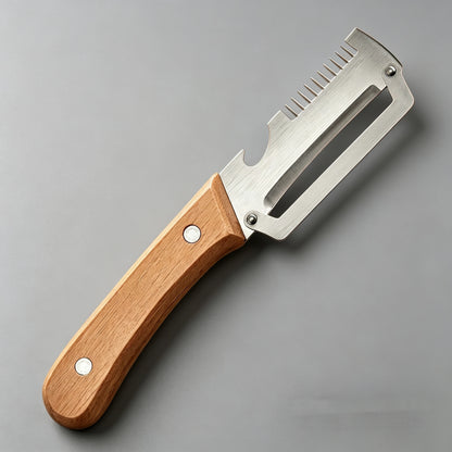 2026 Wooden Multi Functional Vegetable Peeler With Ergonomic Handle For Peeling And Slicing Fruits And Vegetables Durable Smooth