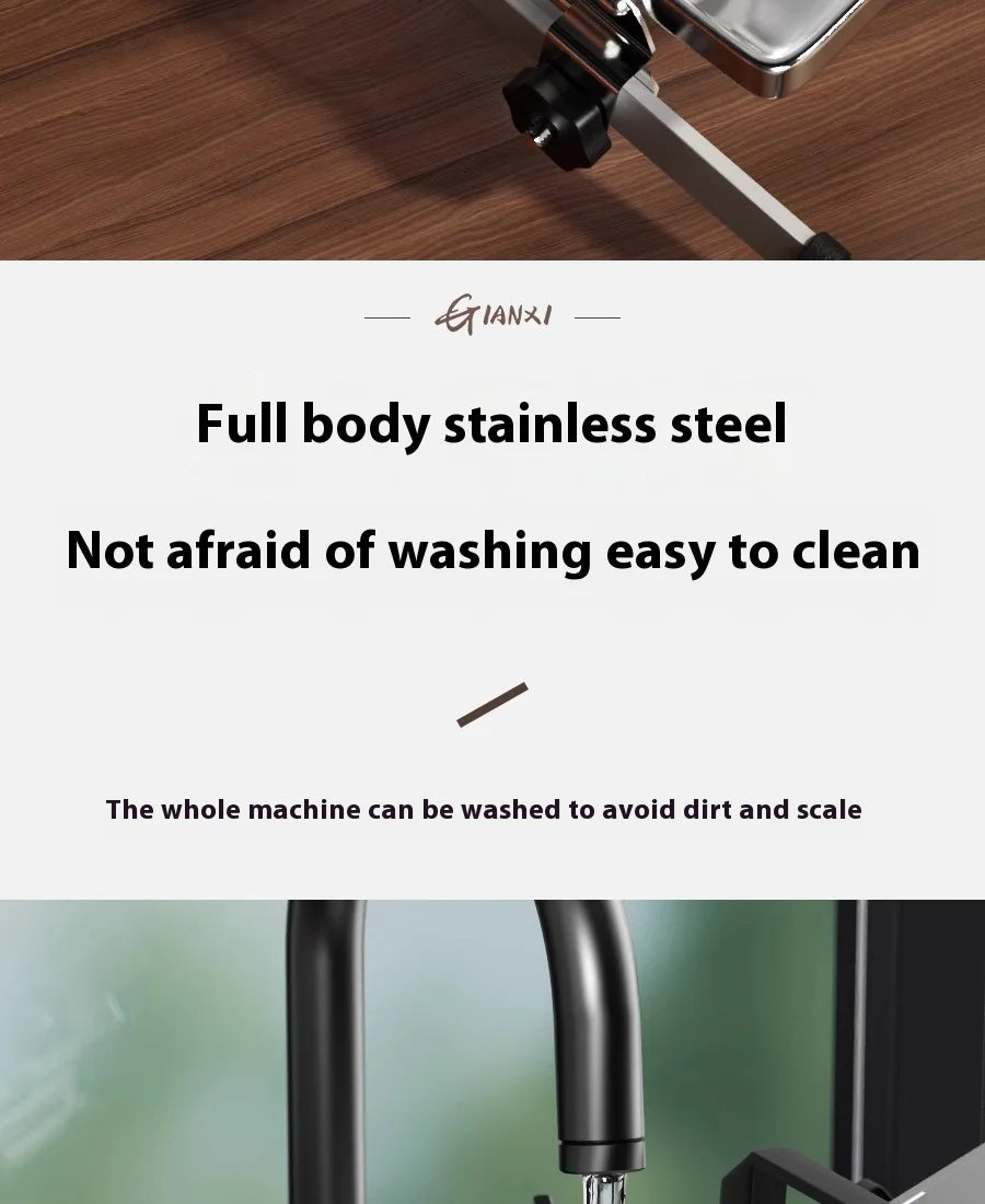 GIANXI Mutton Roll Slicer Machine Stainless Steel Meat Slicer Beef Thin Slice Frozen Meat Household Barbecue Hot Pot Cooking
