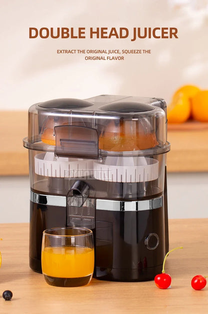 Double-head Electric Juicer Food Blender Automatic Slag Juice Separation Household Juice Squeezer Mixer