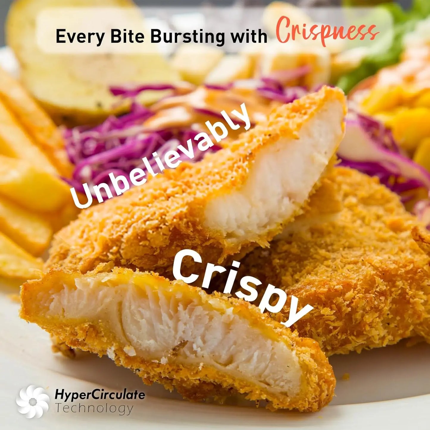 10.6QT XL Air Fryer, 9 Presets, Keep Warm, Stainless Steel, 400℉, Square Basket, Dishwasher Safe, Visible Window