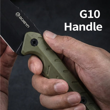 1 piece, 7RC13 high carbon stainless steel professional kitchen and outdoor dual-use knife, G10 handle K-type scabbard