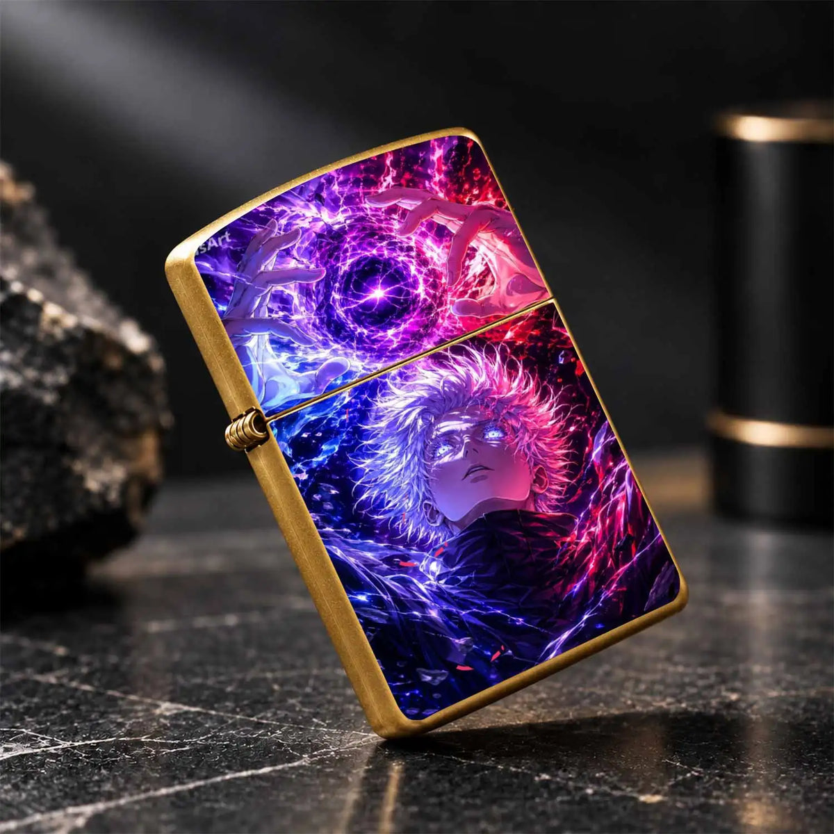 Trendy Anime Jujutsu World Satoru Gojo Cool Special Effect Portable Igniter, Popular 2D Peripheral Item With Stunning Aura, Suitable For All Daily Scenarios, Perfect Thoughtful Gift For Anime Fans And Friends A Humorous And I
