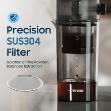 MHW-3BOMBER Iced Coffee Maker 400ml Cold Brewer Portable Cold Brewing Coffee Kettle Glass Coffee Pitcher Summer Camping Tools