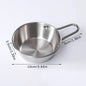 Round Rice Wine Bowl with Handle Stainless Steel Household Food Sauce Bowls Cups Tableware Dinnerware Kitchen Utensils