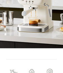 Italian Semi-Automatic Coffee Machine High-Pressure Home Office Use with Concentrated Steam Milk Frother