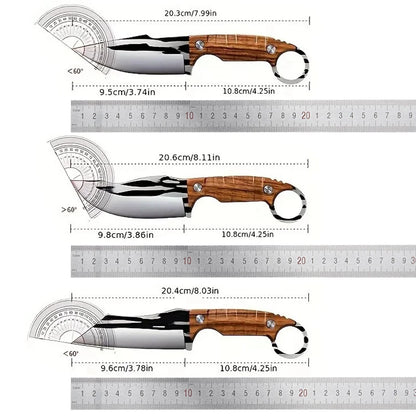 3pcs Multipurpose Knife Set, Outdoor Bone Removal Special Knife, Stainless Steel Sharp Meat Cutting Knife, Portable Fruit Knife