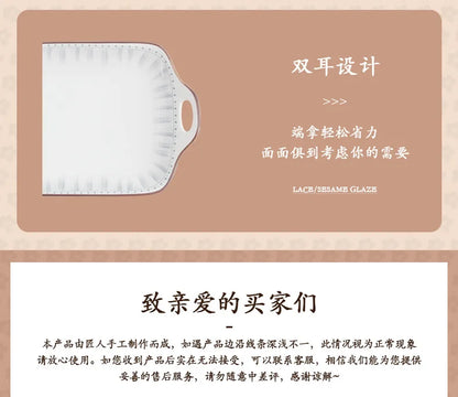 Simple Ceramic Bowl, Combination, Underglaze Color,  Tableware