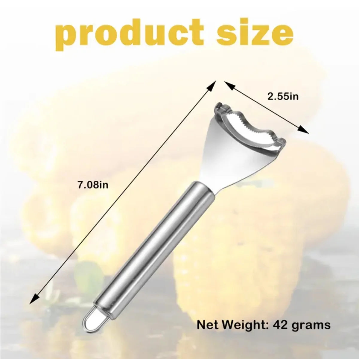 1Pc/2Pcs Stainless Steel Corn Peeler Serrated Corn Stripper Peelers Cob Shaver Planer Thresher Cutter Kitchen Fruit Vegetable Gadget Tool