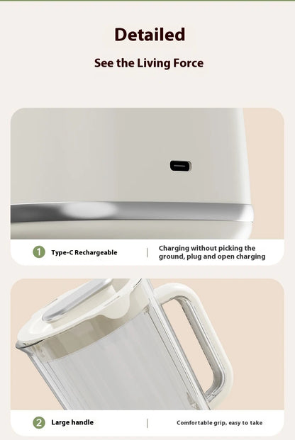 Portable Fruit Juicer Electric Juicer Blender Rechargeable Household Juice Squeezer Mixer Juice Extractor Juicer Machine