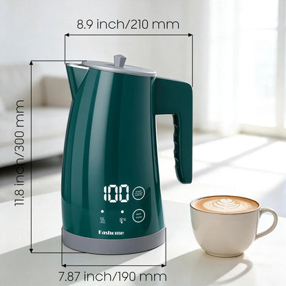 1200W Electric Kettle 1.25L Fast Boiling Electric Pot Coffee Tea Kettle Water Boiler, 2 Hour Keep Warm, Temperature Control Teapot Home Kitchen Water Heater