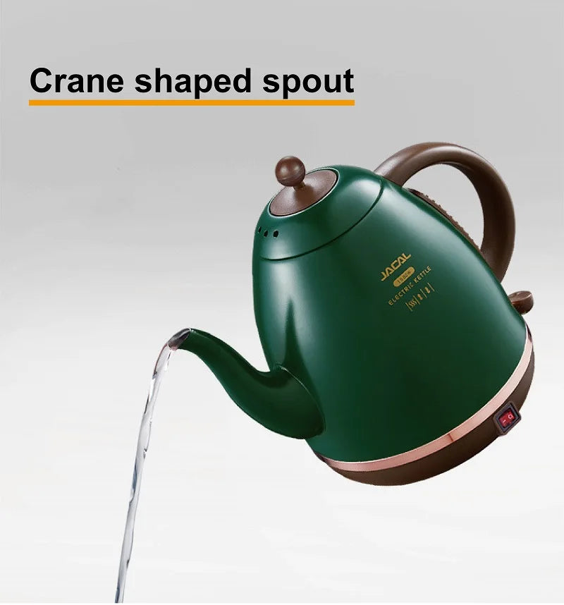 1500ml Electric Kettle Household Quick Boiling Kettle Long Spout Tea Kettle Retro Automatic Thermos Kettle Kitchen Tool 220V