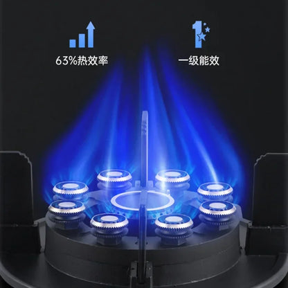 Can Be Turned up Timing Fierce Fire Gas Double Burner Household Gas Furnace Natural Liquefied Petroleum Gas Stove Embedded