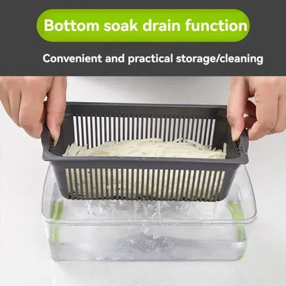 Multifunctional 5 In 1 Handheld Food Chopper Vegetable Slicer Dicer Grater Portable Kitchen Veggie Cutting Prep Tool