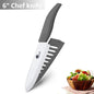 Ceramic Knives Set Kitchen knives 3 4 5 6 inch Chef knife +peeler with holder white zirconia blade Multi-color Handle