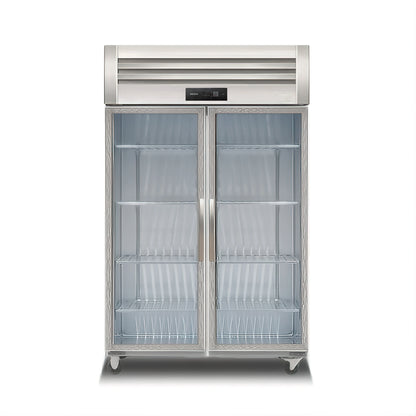 2025 Commercial 4-Door Stainless Steel Refrigerator - Single Temperature Zone, Heavy Duty for Restaurants & Retail Shops
