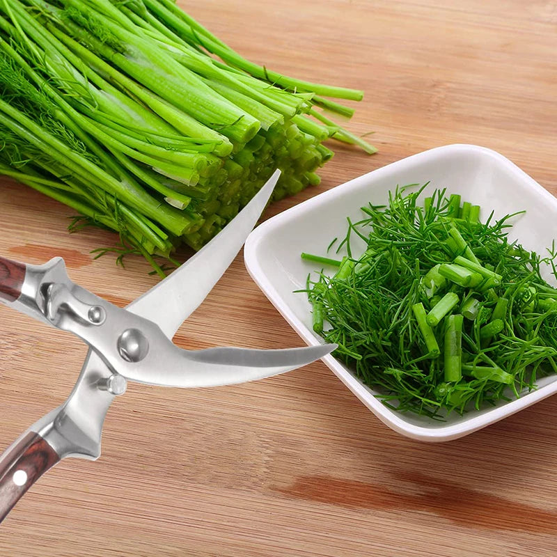 Stainless Steel Chicken Bone Scissors Household Powerful Multifunction Shear Chicken Bone Seafood Kitchen Tool Scissors
