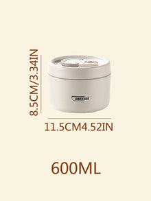 1/2/3/4pcs Portable Insulated Food Lunch Container Set with Thermal Lunch Box Separate Stackable Lunch Container for Adult Kids
