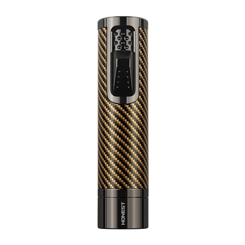 HONEST Windproof Metal Jet Flame Torch Lighter, Refillable Multi-Use for Cigar Welding Moxibustion Outdoor