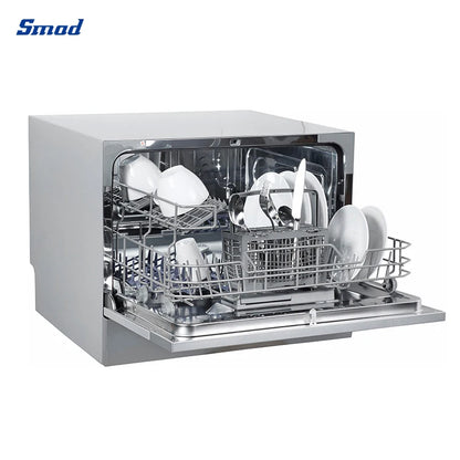 6 Place Settings Dishwashing Mini Portable Countertop Dish Washers Dishwasher Machine