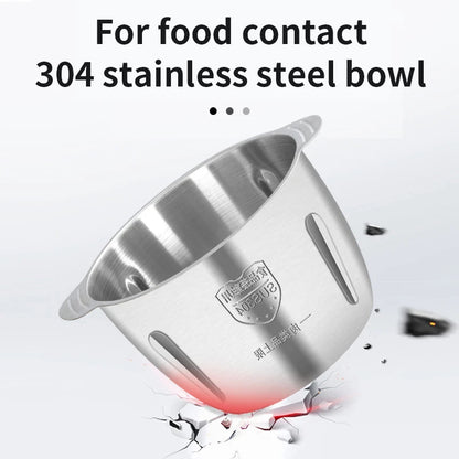 Electric Meat Grinder 2L Beef Meat Crusher 304 Stainless Steel Multi-Function Vegetable Slicer Food Chopper Kitchen Supplies