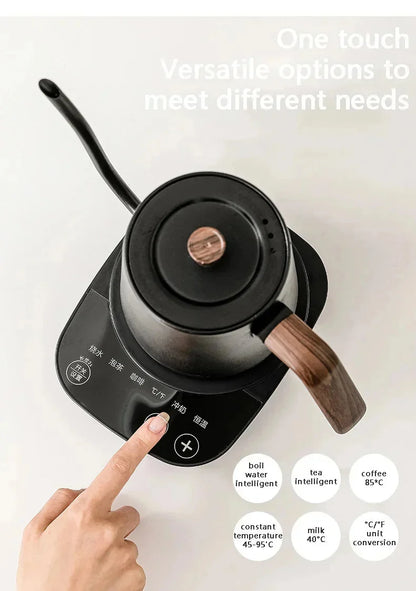 110V 220V 1000W 800ml Temperature Control Hand Brewing Kettle Intelligent Constant Temperature Electric Kettle Coffee Kettle Tea