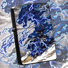 Ukiyo-E Style Lightning Blue Dragon Ronin Themed Decorative Ornament, Exquisite Art Accessory, Unique Aesthetic Desktop Display, Versatile For Daily Scenes, Premium Collectible Gift For Art Lovers And Trend Enthusiasts A Humo