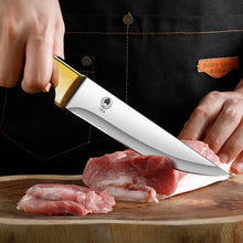 1/3 set kitchen butcher knife set, with leather sheath, stainless steel bone remover, kitchen knife for cutting meat and cooking
