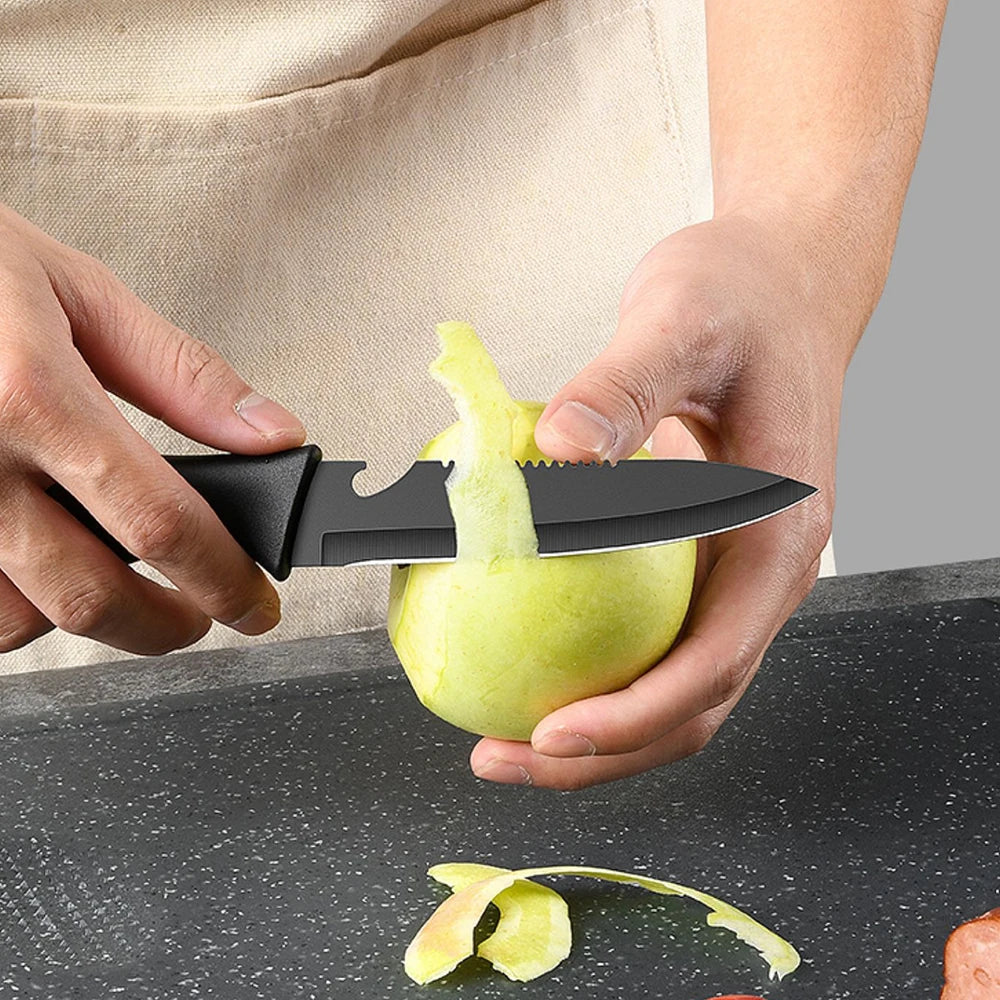 Kitchen Knife set Stainless steel Fixed blade Household Kitchen Cooking Tools Sharp Cutting Meat and Fruit knife