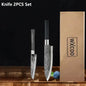 WXCOO Stainless Steel Durable Chef Knife Set Meat Cleaver Fruit Slicing Handmade Forged Kitchen Knife Butcher Knife Scissor