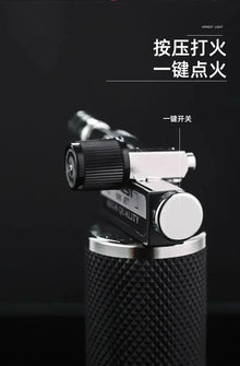 HONEST Double Flame Welding Gun Gas Torch Lighter Safety Lock Switch Jet Fire Open Fire Switching BBQ Kitchen Cigar Lighters
