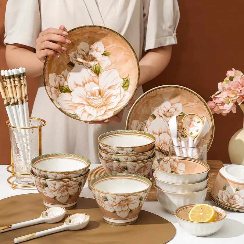 High-quality Ceramic Spoons Wholesale Combinations Household Gift Tableware Sets