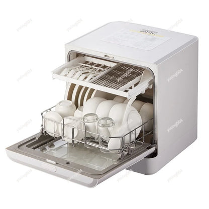 Portable Countertop Dishwasher No Installation Smart High Temp Drying Household Washer