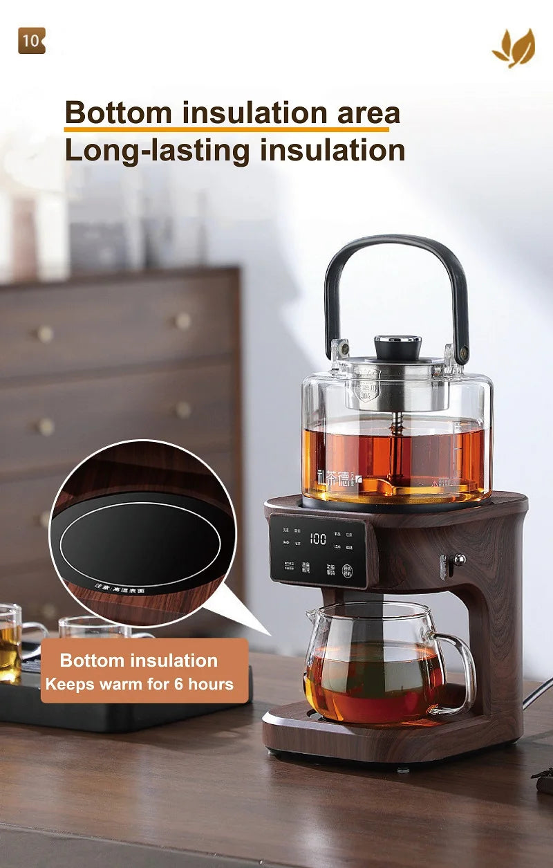 1L Electric Kettle Office Pure Titanium Steam Tea Kettle Home Keep Warm Floral Tea Kettle Auto Water Supply Electric Tea Kettle
