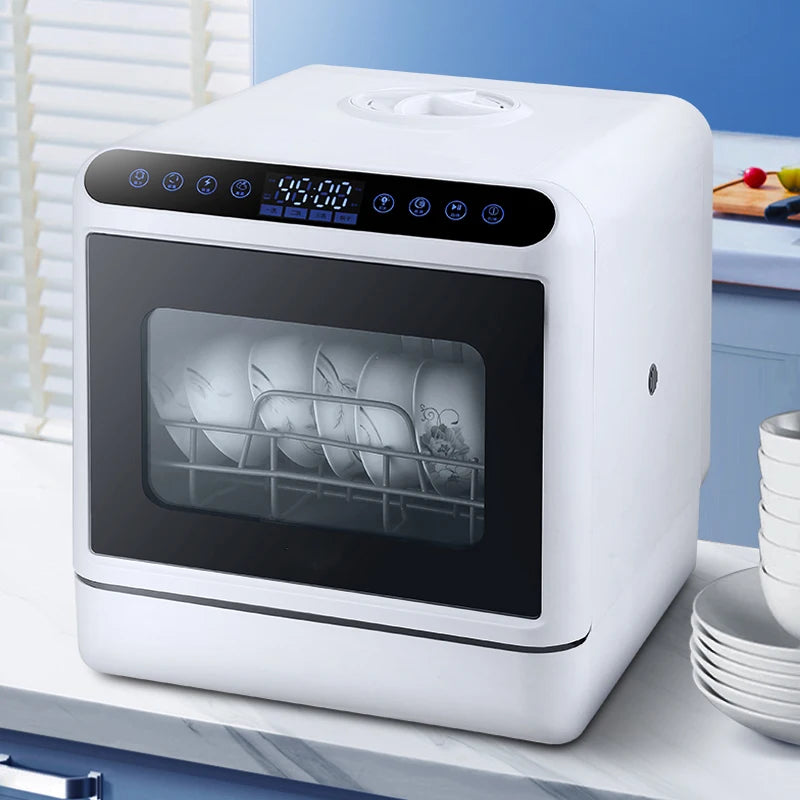 Table Top Dishwasher Home Mini Countertop Dishwasher 5 Sets Water tank Portable RV Fully Automatic Dishwasher Factory