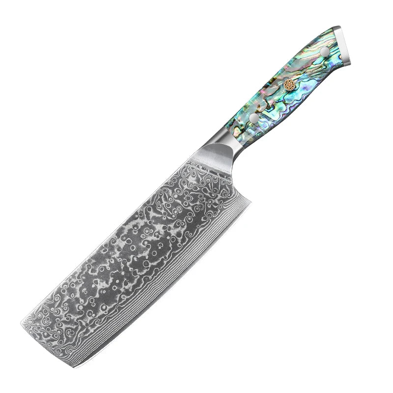 1-7 PCS Kitchen Chef Knife Set Super Sharp Japanese Damascus Steel knife Professional Meat knife Premium Kitchen cooking tools