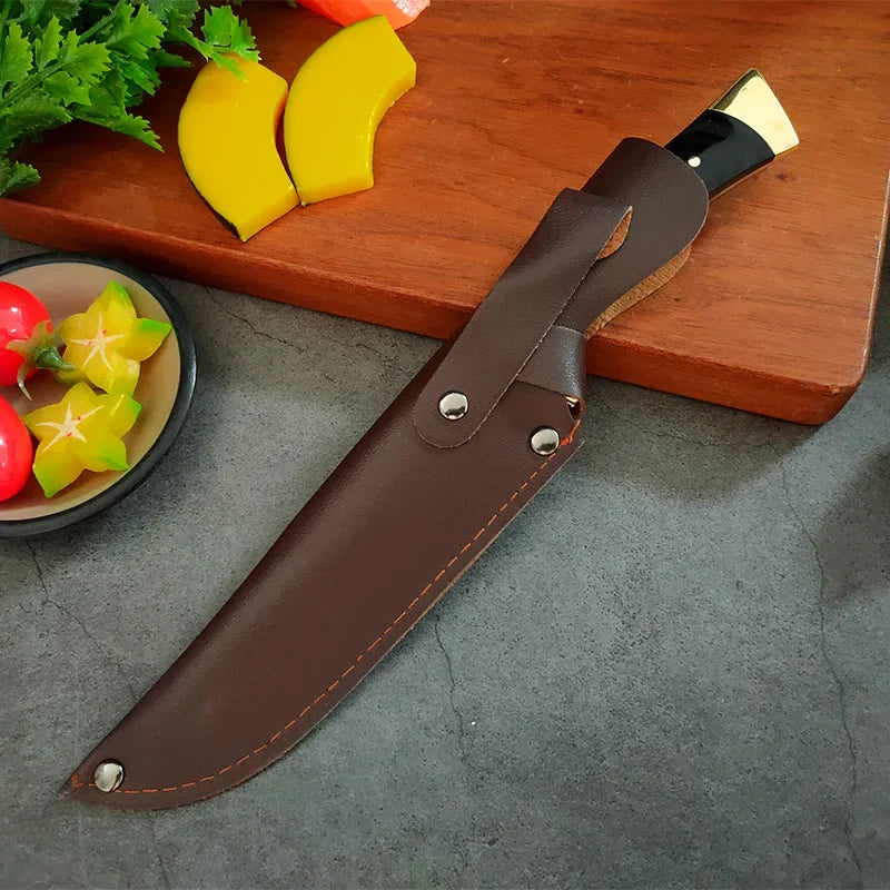 Stainless Steel Professional Butcher Knife Boning Utility Knife Kitchen Forged Handmade Knife Wooden Handle Kitchen Accessories