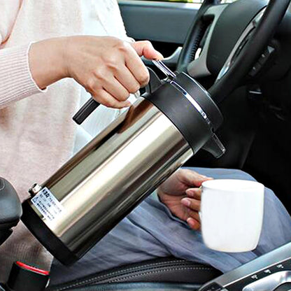 1200 ML Car Hot Kettle Portable Water Heater Large Capacity 12/24 V 120/240 W Fast Boiling for Coffee Tea Drinks for Travel Home