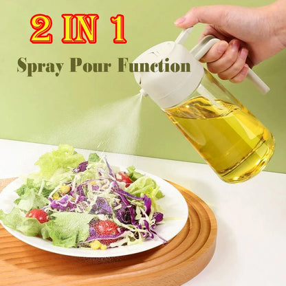 Kitchen Oils Spray Olive Oil Cruet Spray  Home Kitchen Air Fryer Spray Camping BBQ Cooking Plastic Oil Bottle  200/300ml/500ml