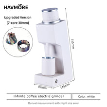 Electric Bean Grinder with Six Star Cone Cutter and Zero Residue Powder Electric Bean Grinder