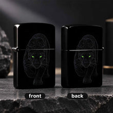Stylish Stealth Panther Themed Portable Igniter, Fits Daily Outings, Outdoor Camping, Business Gifting Scenarios, Striking Bright Green Eyes With Dim Line Art Builds Strong Night Vibe, Blends Practicality And Unique Taste, Pe